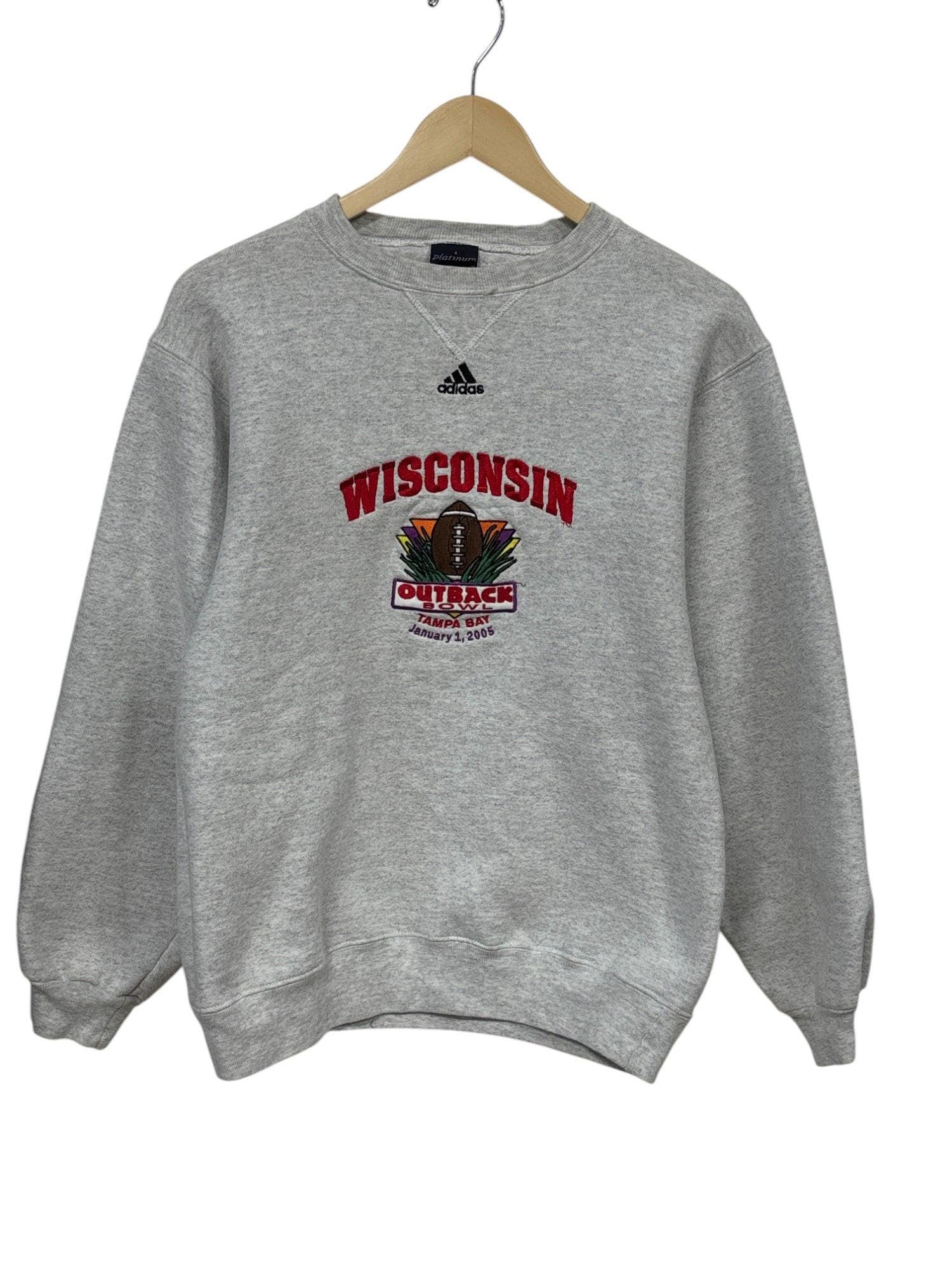 Vintage Wisconsin Football Outback Bowl Graphic Crewneck Sweater