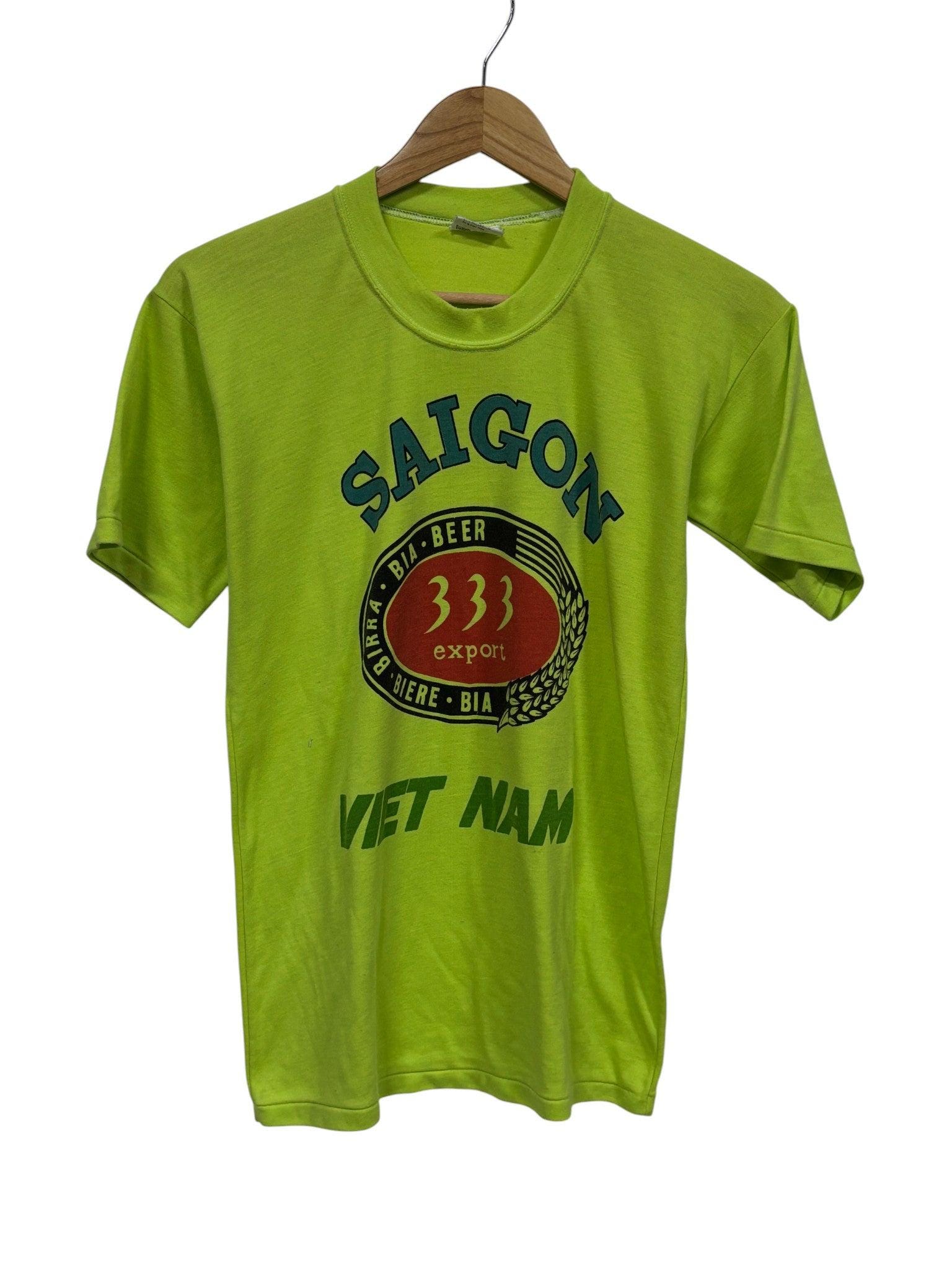 T-shirt homme vintage GILDAN brodé noir années 90 col rond L