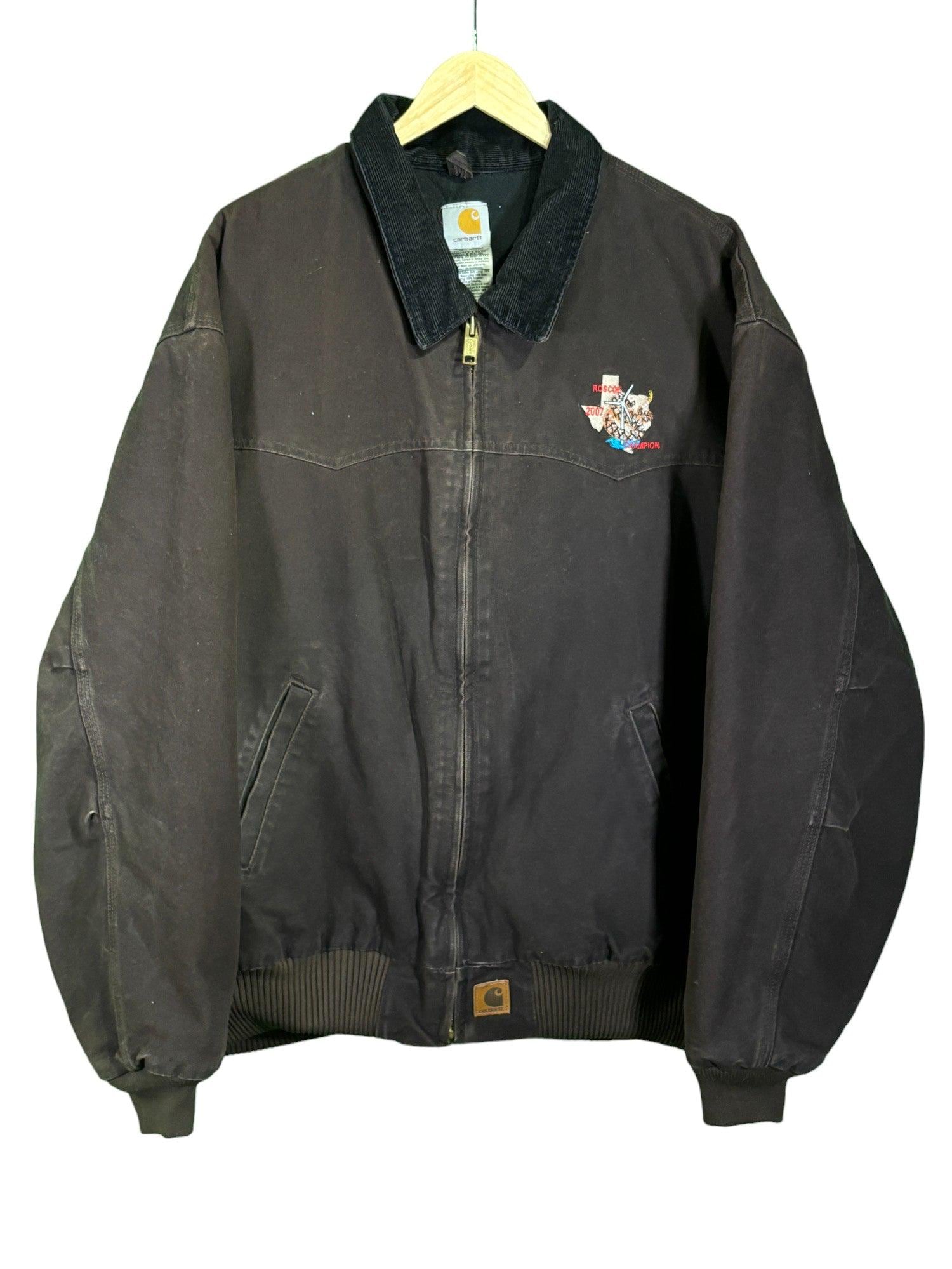 【セール 登場から人気沸騰】 Carhartt Vintage Brown DKB J14 Jacket Embroidered Fe Santa ジャケット・アウター