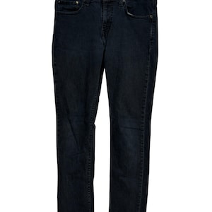 Levi&#39;s Black Straight Leg Denim Jeans Size 31x31