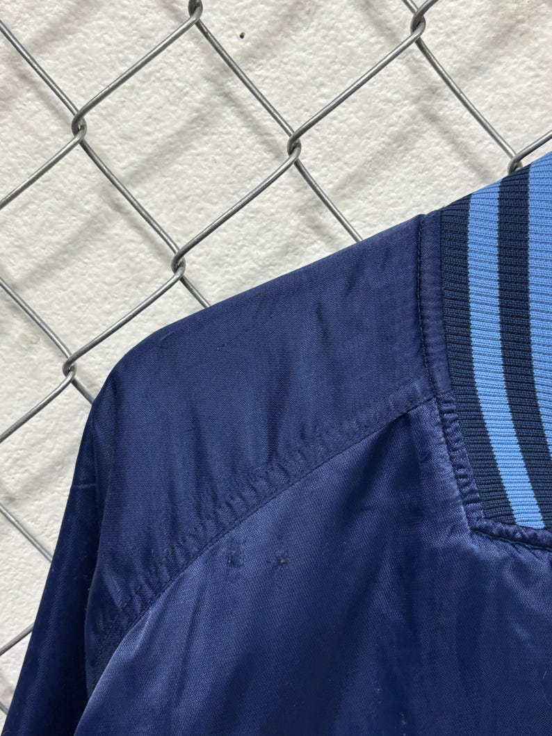Vintage Nike Distressed University North Carolina Nylon Jacket Size XL image 3