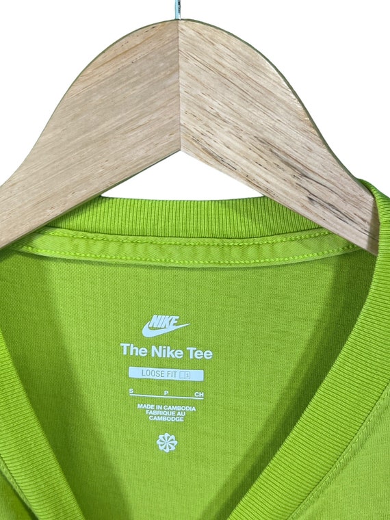 Vintage 00's Nike Center Swoosh Green Embroidered… - image 3