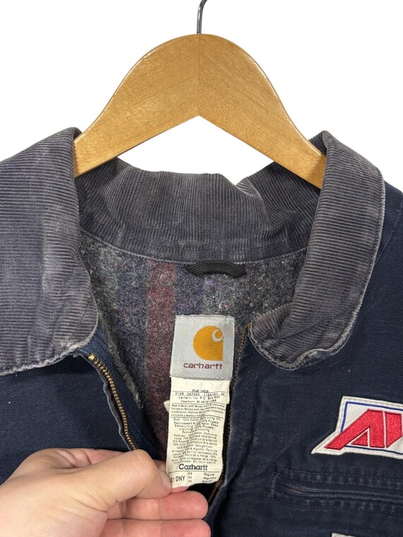 Vintage Carhartt Dark Navy J01 DNY Detroit Work Jacket Size 54 XXL