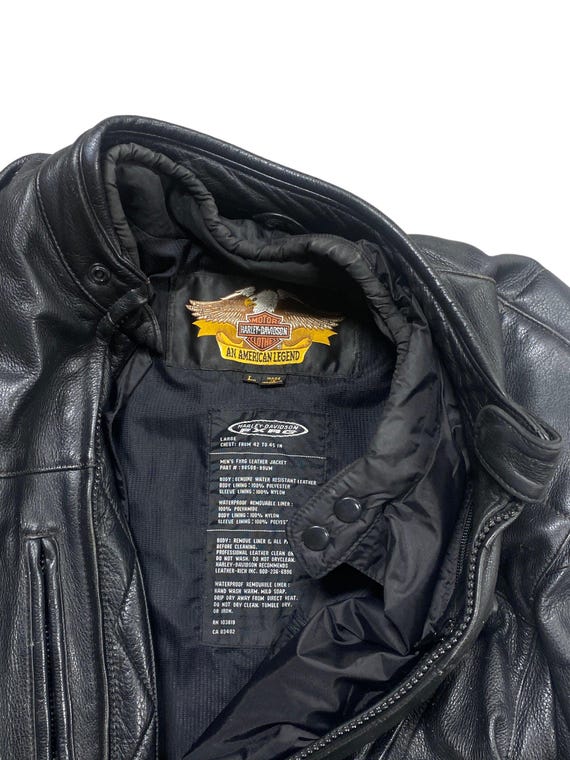 Harley-Davidson FXRG　シングルライダースジャケット Vintage Harley Davidson FXRG Series 1 Genuine Leather Biker