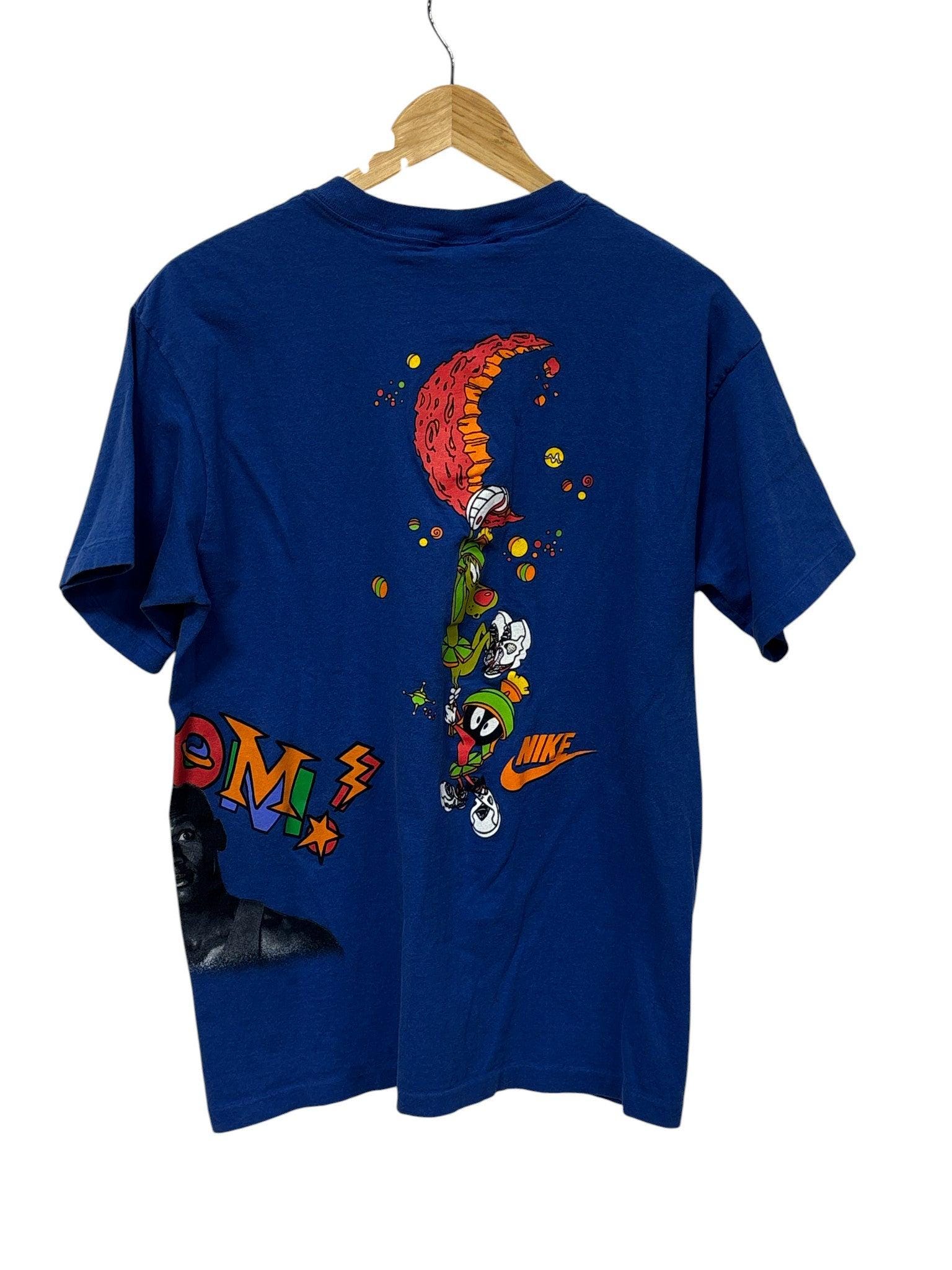 Vintage 90's Nike Hare Jordan Bugs Bunny Looney Tunes Cartoon Tee