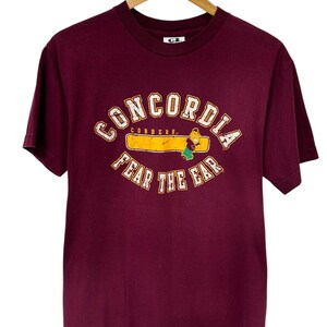 Concordia College Fear the Ear Mascot Graphic Tee Size Small