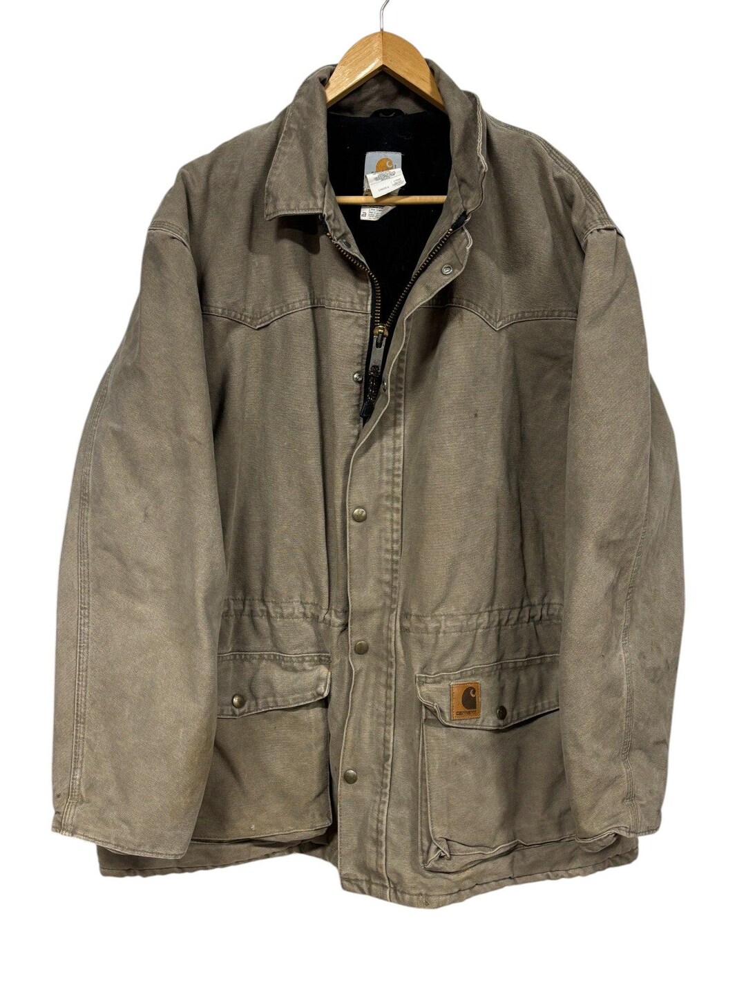 Vintage Carhartt Made in USA C46 Western Jacket Brown Size XL - Etsy