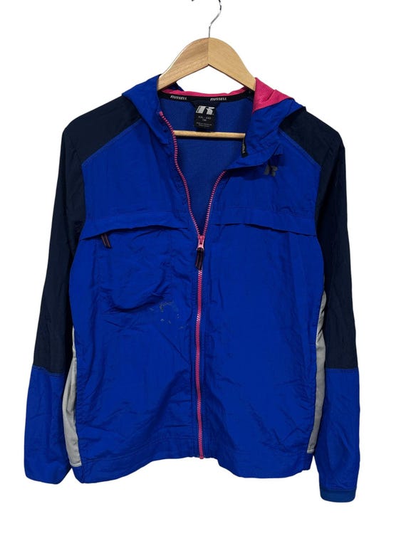 Russell Athletic, Vintage 90's Women's Russell Athletic Blue Zip Up Jacket Size XXL