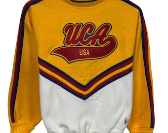 Vintage 80's UCA Cheer Uniform Size 34 Skirt Included