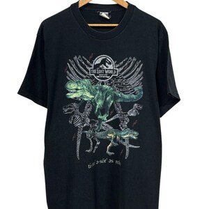Vintage 90&#39;s Jurassic Park The Lost World T Rex Movie Promo Tee Size XL