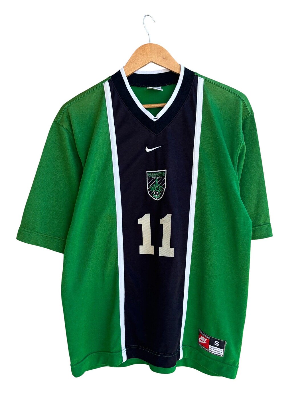 Vintage Nike Williamsburg Soccer Club Virginia #11 Jersey Size