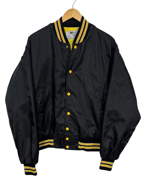 80s BUCCANEER MFG.CO. WEST WIND スタジャン Vintage Westwind Buccaneer Boonton Track Field Nylon XL