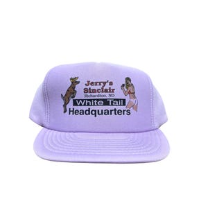 Vintage 90's Jerry Sinclair North Dakota White Tail Snapback Trucker Hat