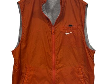 さ*じ様 90s old NIKE down vest Rare Vintage Nike Puffer Reversible