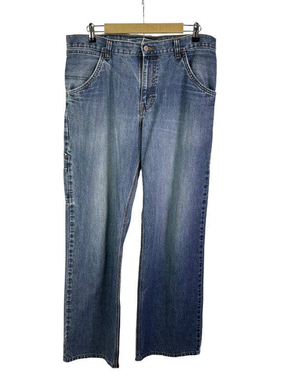 Vintage GAP Baggy Blue Denim Carpenter Jeans Size 36x30 - Etsy
