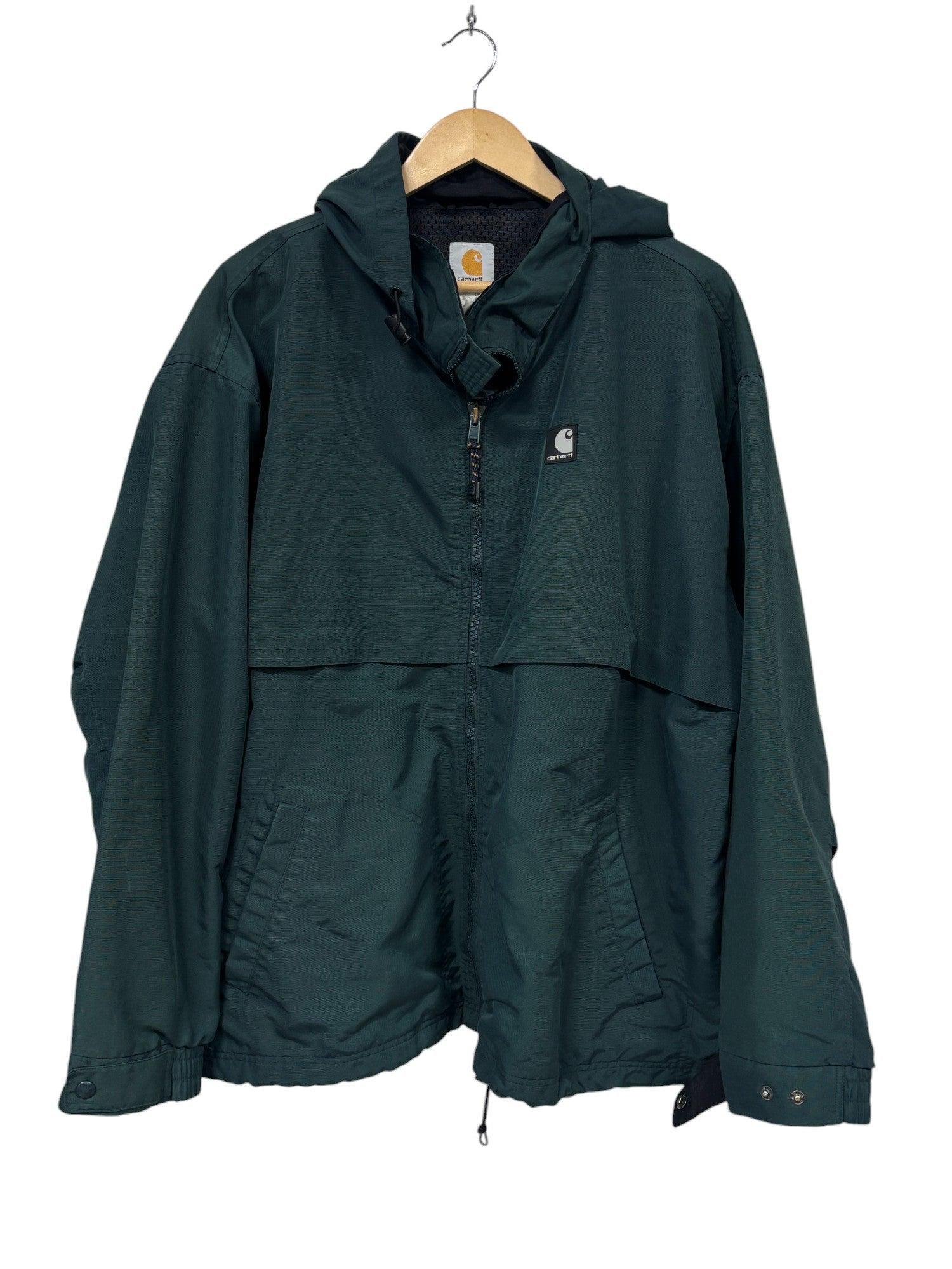Vintage Carhartt Green Shell Rain Jacket Size XL - Etsy