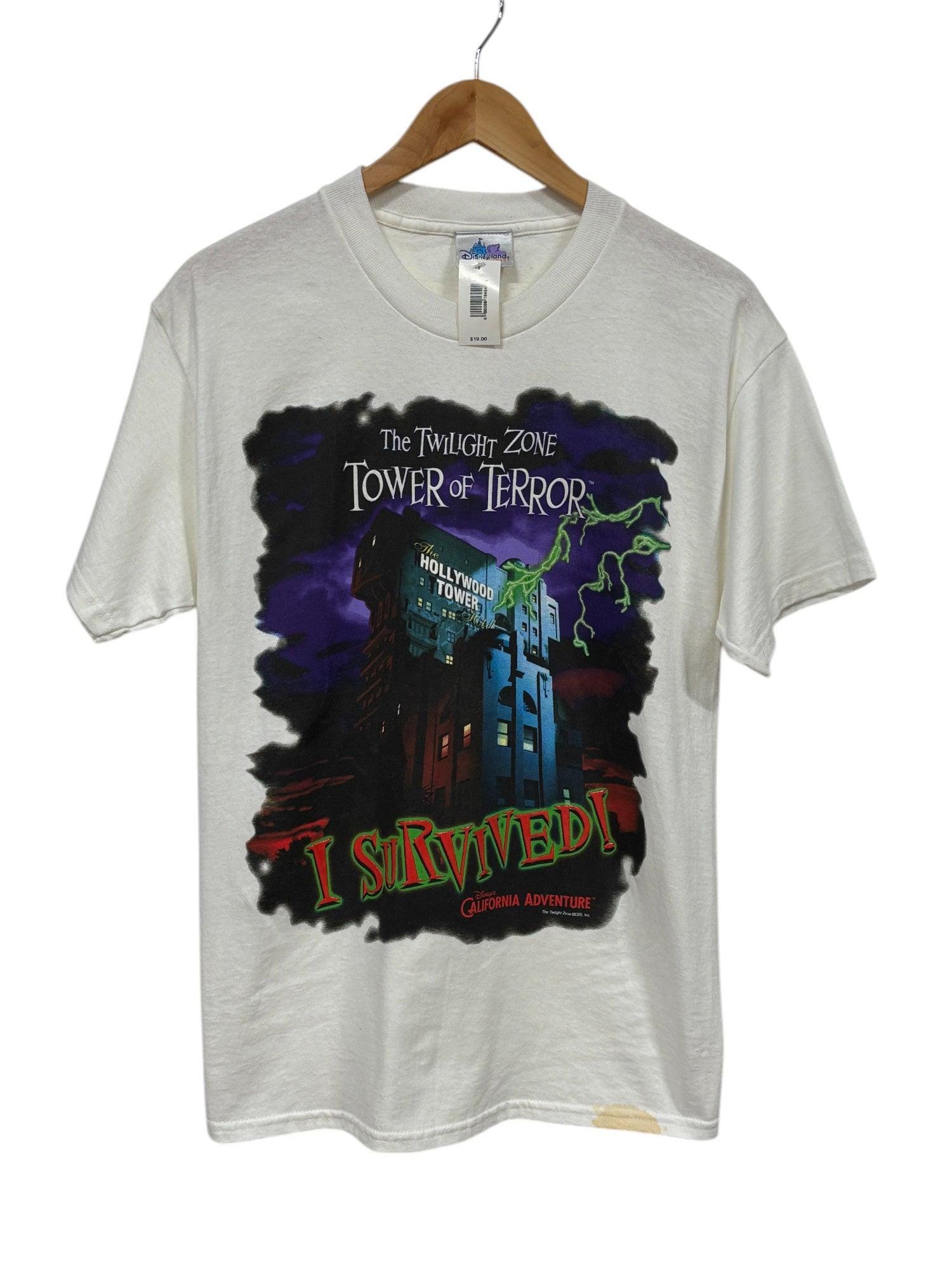 【古着】Tower of Terror Tシャツ Vintage Disneyland Tower of Terror I Survived Graphic Tee Size