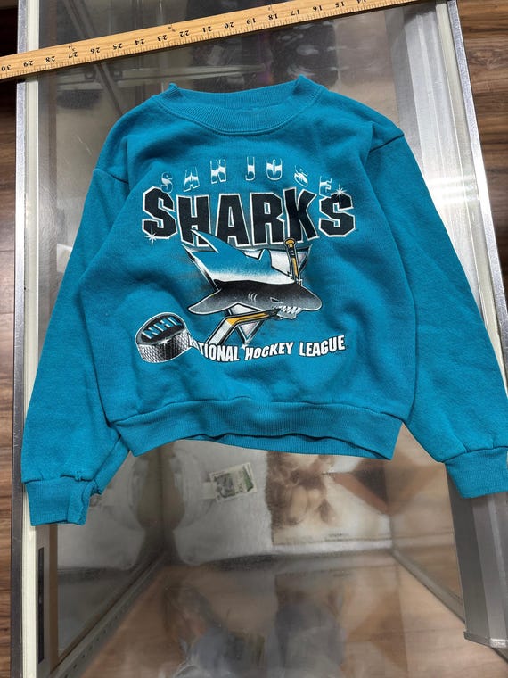Vintage 90's San Jose Sharks NHL Hockey Logo Sweater … - Gem