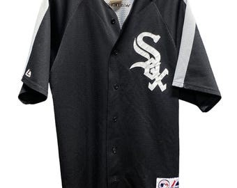 Vintage 90's Majestic Chicago White Sox Baseball Jersey Size Large