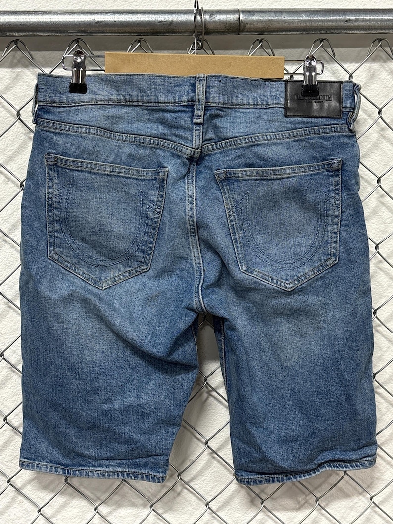 True Religion Relaxed Denim Shorts Size 33 image 3