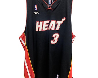Miami Heat Vintage 90s Champion Basketball Shorts - Red NBA Jersey