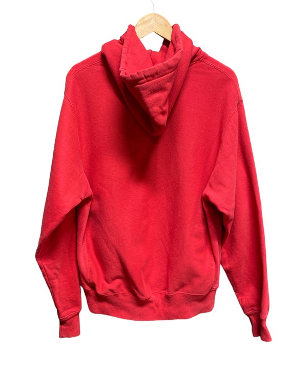 Champion Reverse Weave Center Logo Red Hoodie Siz… - image 3