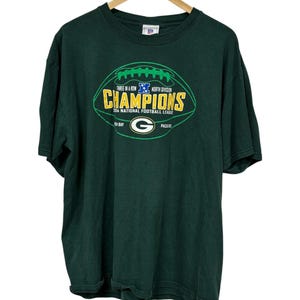 Vintage 00&#39;s Green Bay Packers Division Champions NFL Graphic Tee Size XL