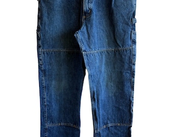 Calça jeans Carhartt vintage com joelho duplo Carpenter tamanho 36x34