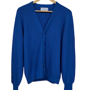 Vintage Grand Slam Munsingwear Blue Cardigan Sweater Size Medium