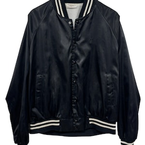 Vintage 90&#39;s Black Hills Speedway South Dakota Satin Jacket Size Large