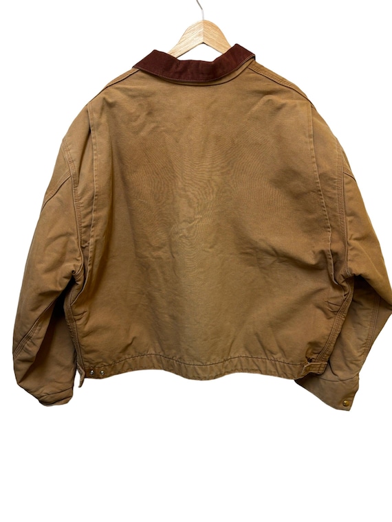 Vintage Carhartt Blanket Lined USA J141 Detroit Jacket Brown Size