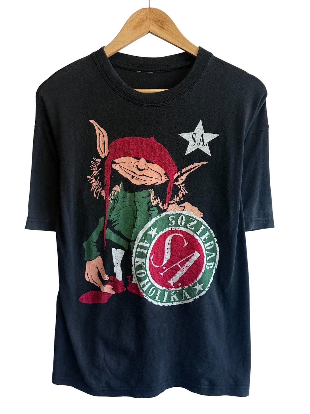 レア SOZIEDAD ALKAHOLIKA バンド Tシャツ Vintage Soziedad Alkoholika Spanish Punk Band Graphic Tee Size