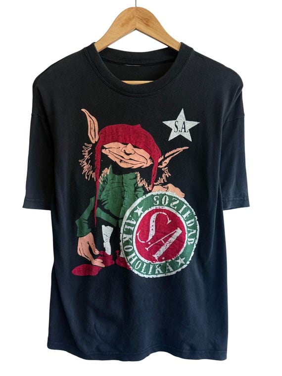 Vintage Soziedad Alkoholika Spanish Punk Band Graphic Tee Size