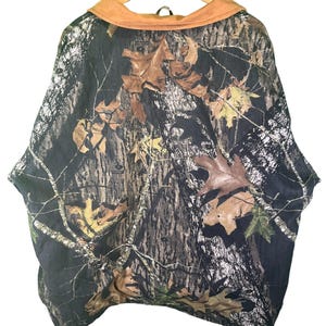 Vintage Mossy Oak Hunter Woodland Camo Duck Jacket Size XL image 2