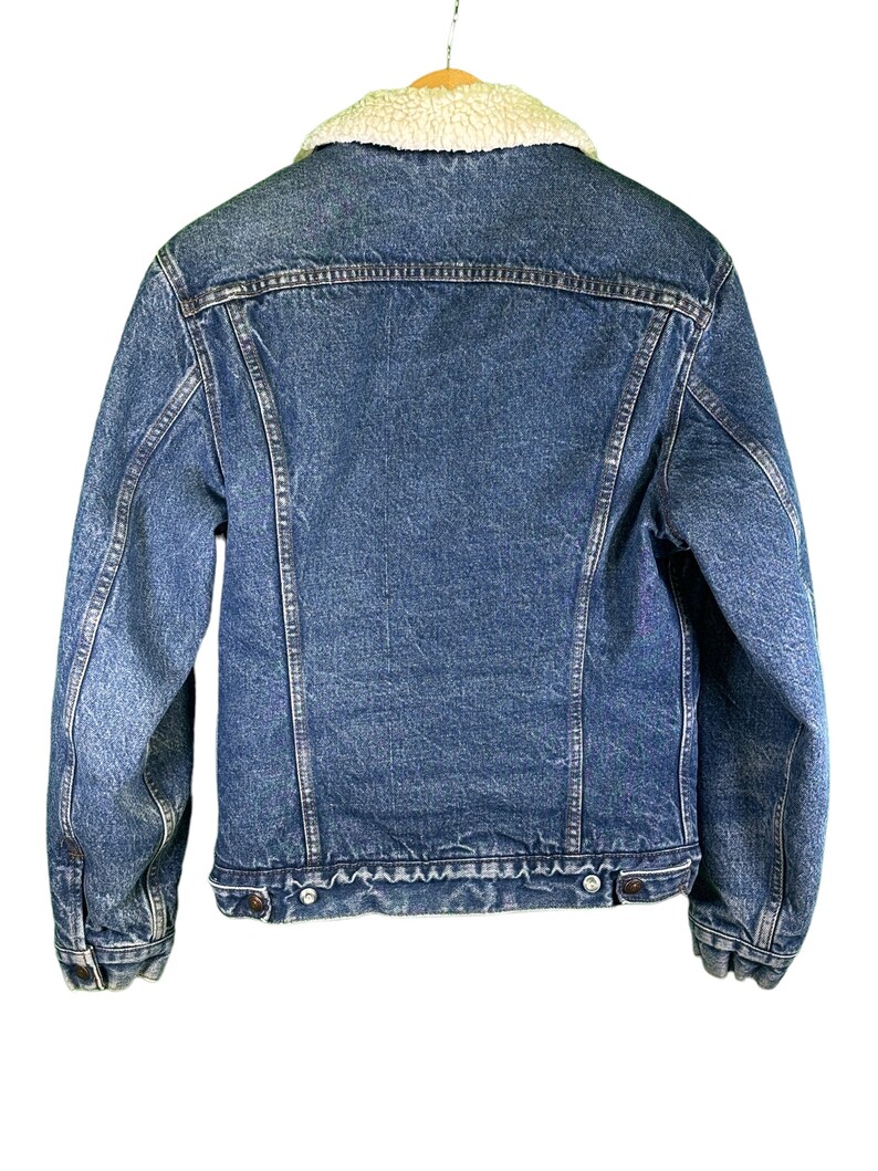 Vintage Levi Sherpa Lined Denim Trucker Jean Jacket Made in USA Size ...