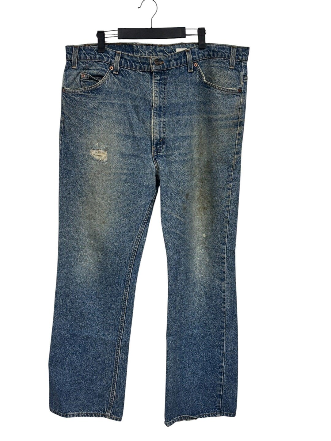 Vintage 90's Levi's 517 Orange Tab Bootcut Denim Jeans Size 39x32