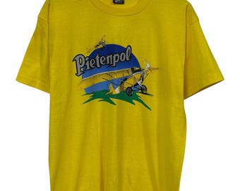 Vintage 80's Pientenpol Airplane Graphic Tee Size Large
