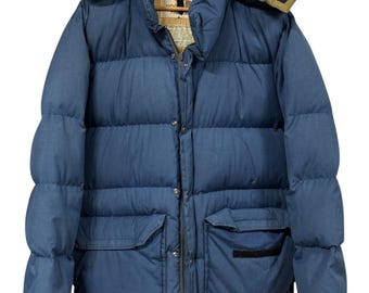 Chaqueta acolchada vintage The North Face azul de plumón, talla XL