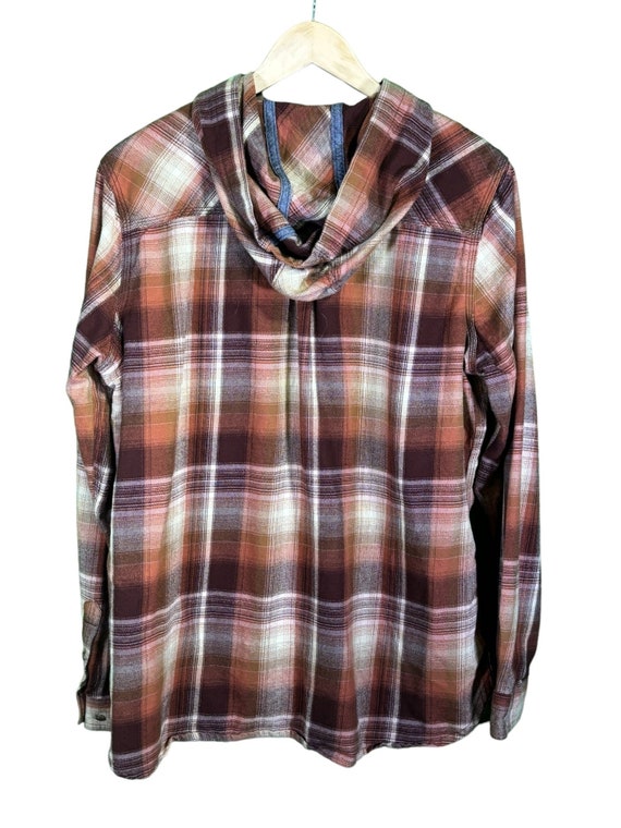 Carhartt Plaid Button Up Hooded Long Sleeve Shirt… - image 2