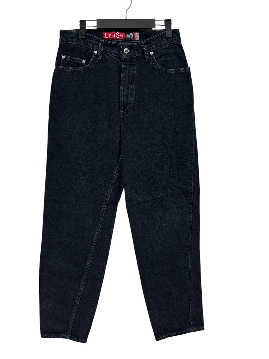 Vintage 90's Levi's Silvertab Loose Fit Made in USA Black Jeans