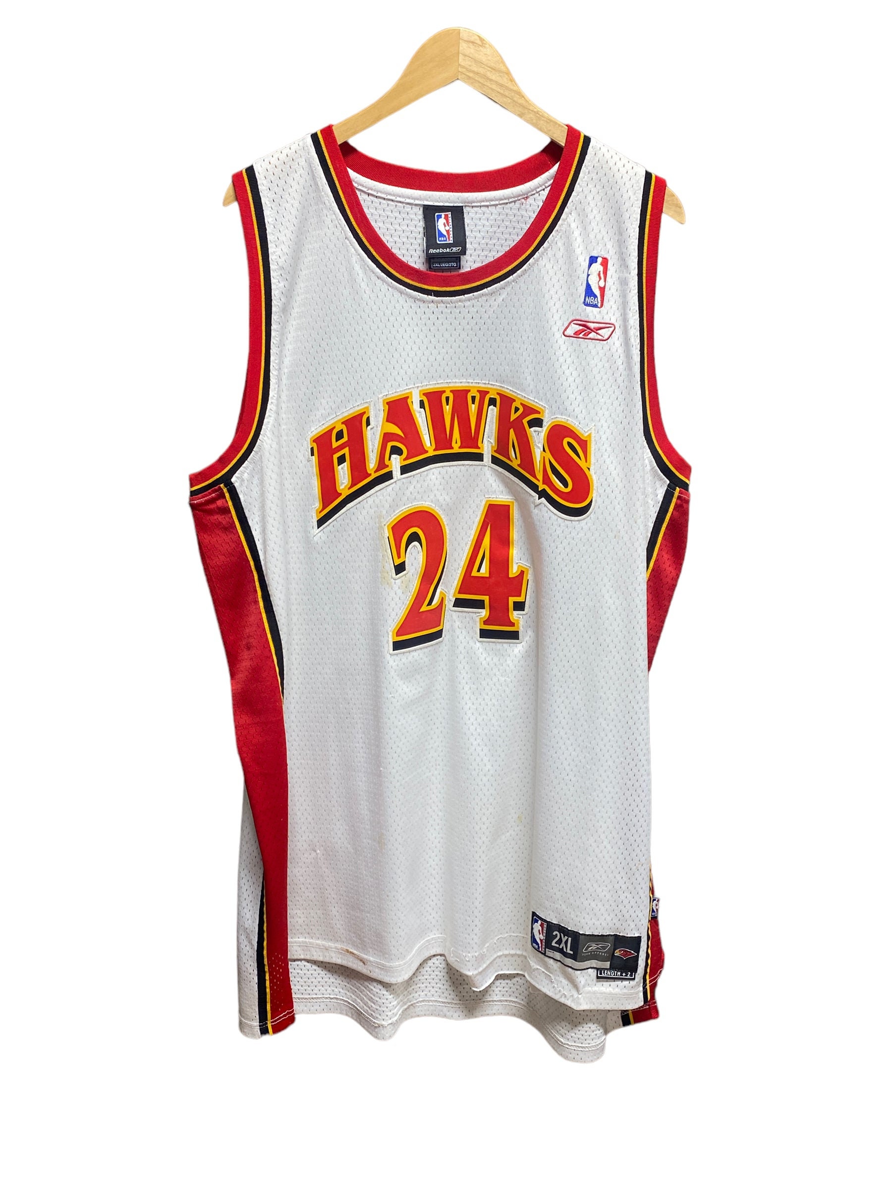 STACEY AUGMON ATLANTA HAWKS AUTHENTIC CHAMPION NBA GAME JERSEY SZ