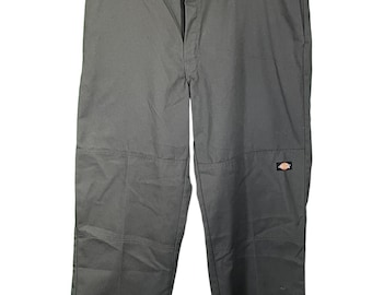 90's Dickies double knee BLACK USA製古着 Dickies ディッキーズ ダブルニー ワークパンツ メンズW37相当