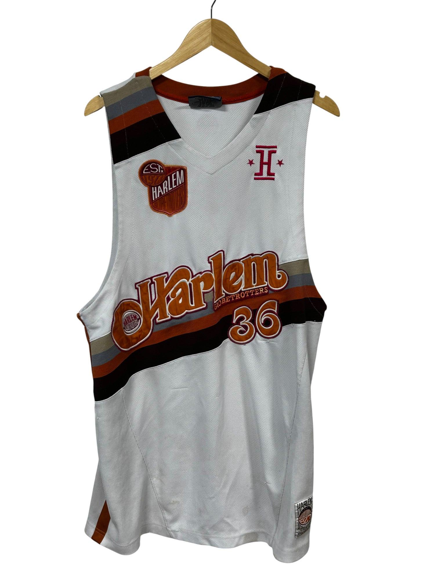 レア80sイタリア【 BALL 】トラッカー M ジルボークローズド Vintage Harlem Globetrotters Meadowlark #36 Basketball Jersey Size