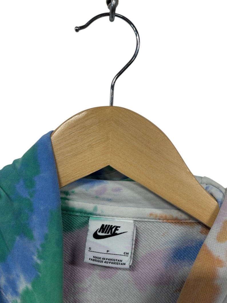 Nike Tie Dye Swoosh Logo Hoodie Size Small image 3