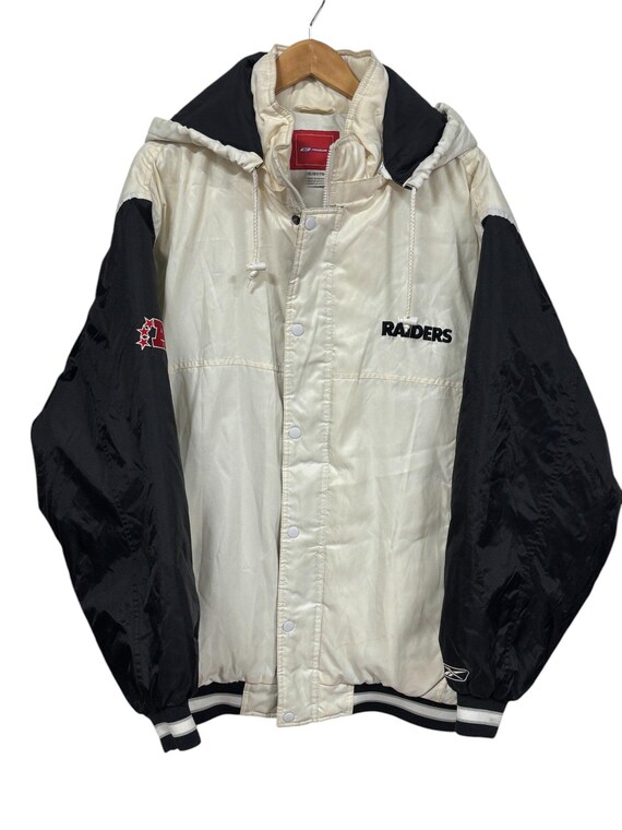 Vintage Reebok Oakland Raiders Full Zip Puffer Jacket Size XL - Etsy