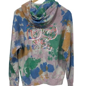 Nike Tie Dye Swoosh Logo Hoodie Size Small image 2