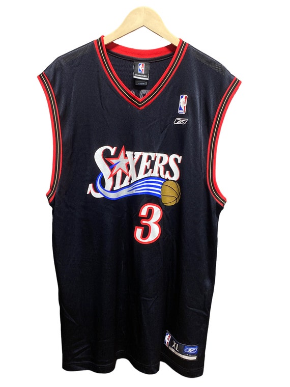 Retro Allen Iverson Philadelphia 76ers Reebok Jersey Authentic 56