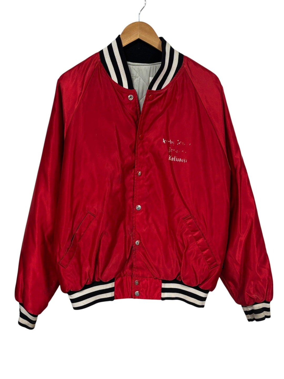 Vintage 80's Montana USA Amateur Boxing Red Bomber Jacket Size XL - Etsy