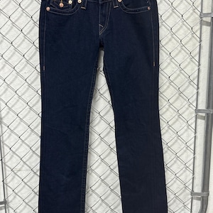 Vintage Y2K True Religion Women's Billy Dark Wash Jeans Size 29x32 image 1