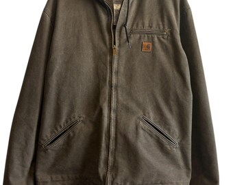 Vintage 1990s Carhartt Hooded Work Jacket / Workwear / Streetwear